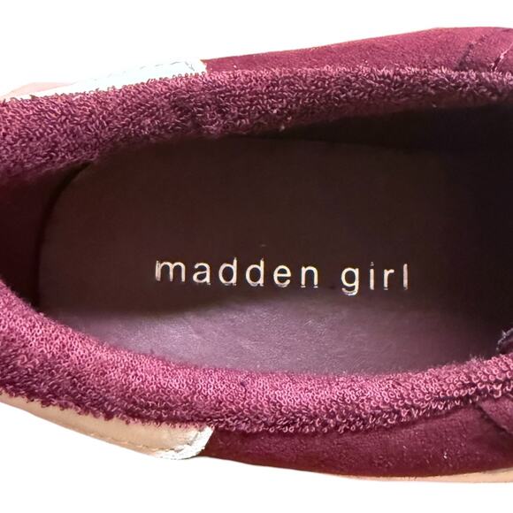 MADDEN GIRL Giia Women's 8.5 Maroon Sneakers Gum Sole Low Top Lace Up Shoe - Picture 10 of 11